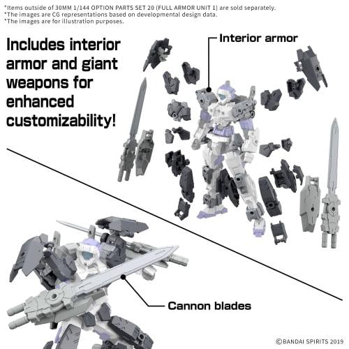 30 Minutes Missions Option Parts - Set 20 Full Armor Unit 1 - MEKA NEKO