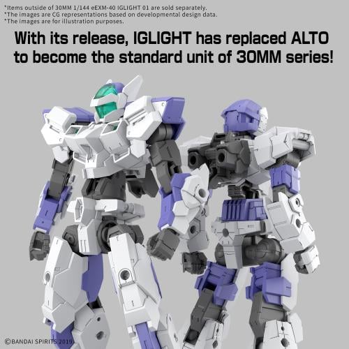 30 MM 1/144 - EEXM - 40 Iglight - MEKA NEKO