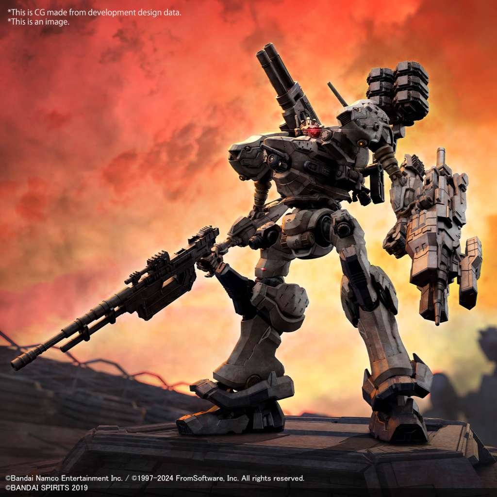 30MM Armored Core VI Orbiter Nightfall vue de face - Bandai - Meka Neko