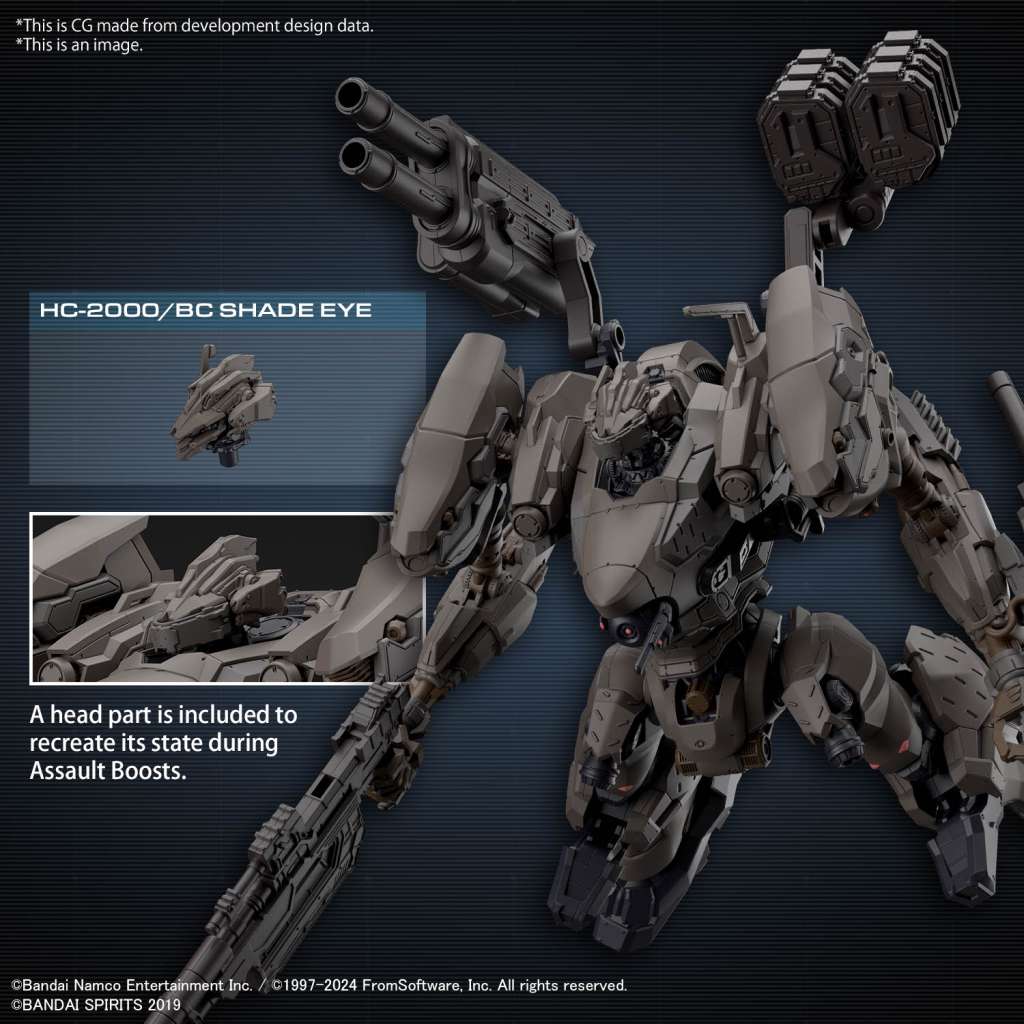 30MM Armored Core VI Orbiter Nightfall pose dynamique - Bandai - Meka Neko