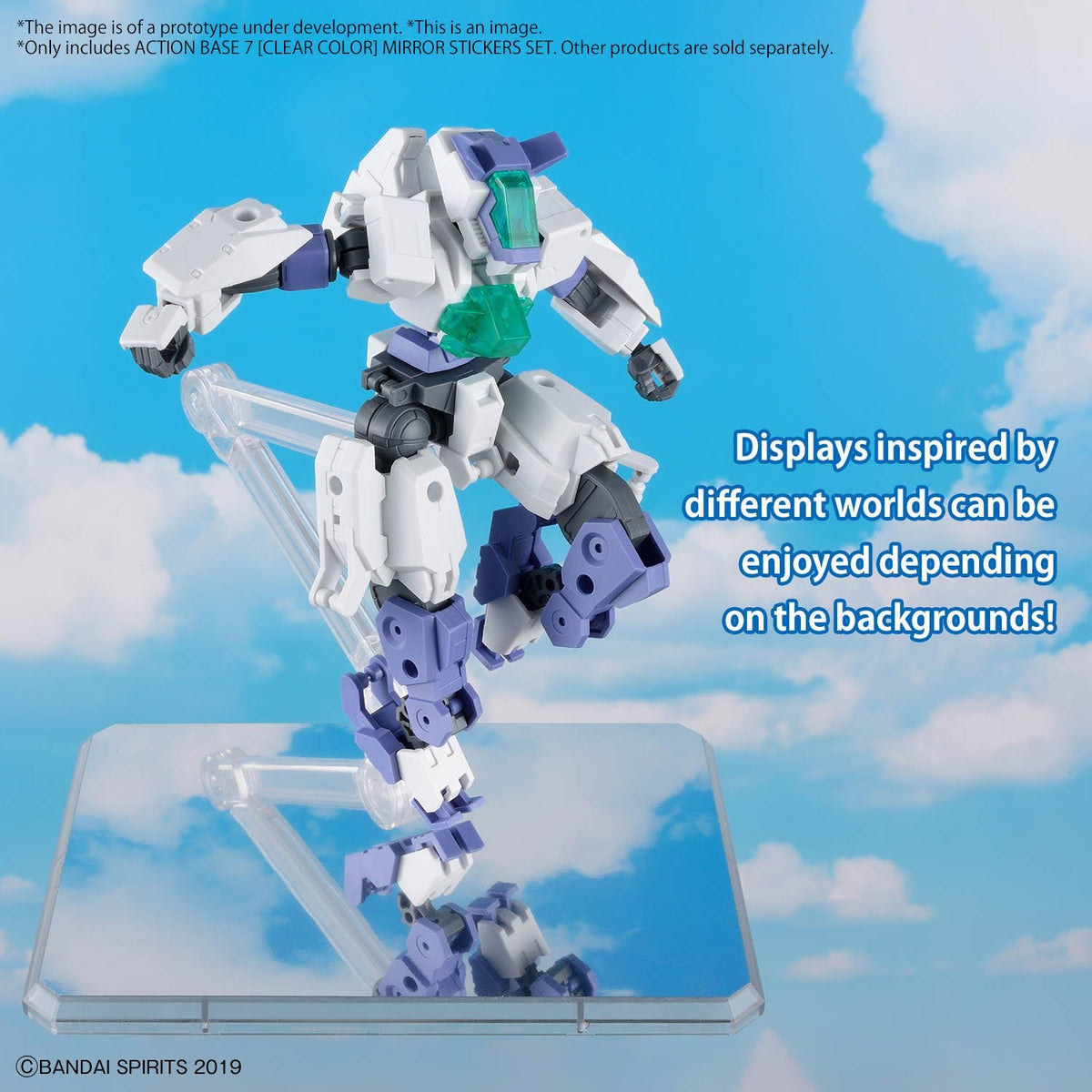 Action Base 7 Clear Color Mirror Stickers Set - MEKA NEKO