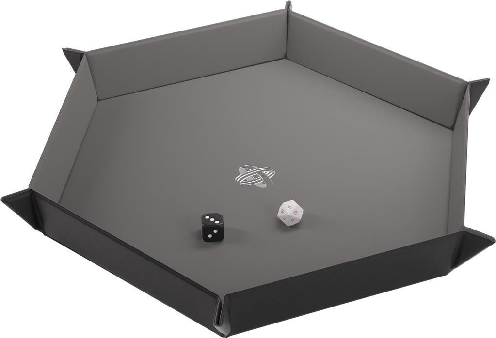GG : Piste de dés magnétique héxagonale - Noir/Gris - MEKA NEKO