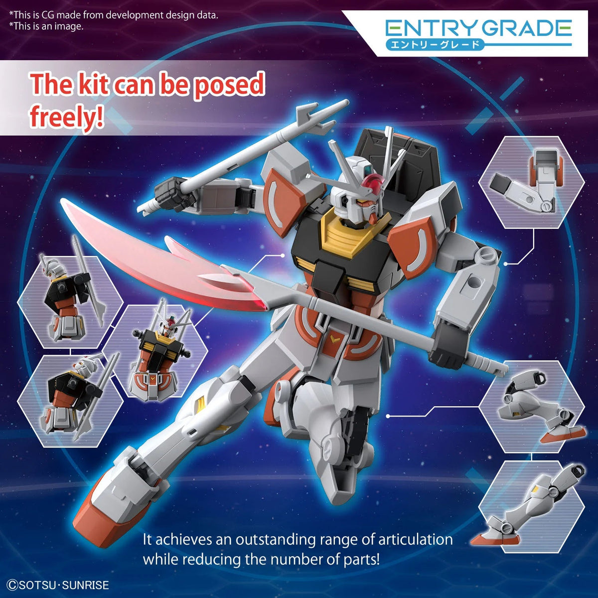 Gundam Gunpla Entry Grade 1/144 Lah Gundam - MEKA NEKO
