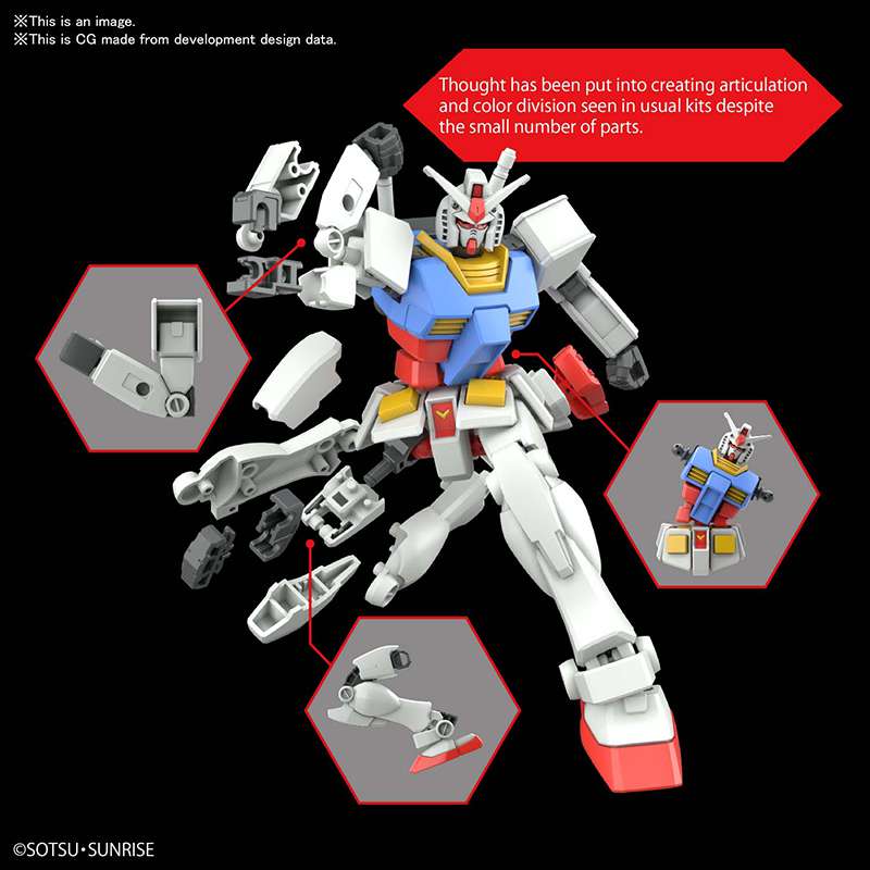 Gunpla EG 1/144 - RX - 78 - 2 Gundam - MEKA NEKO