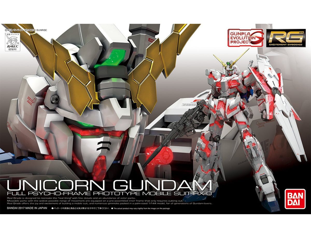 Gunpla RG 1/144 - 025 Gundam Unicorn - MEKA NEKO