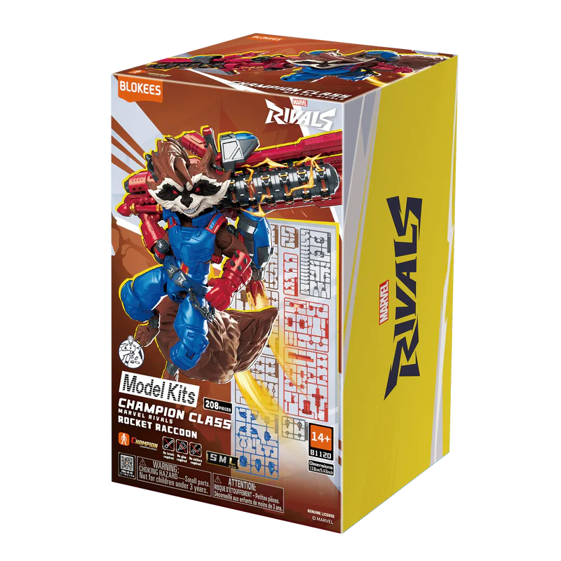Marvel Rivals Champion Class 08 Rocket Raccoon Model Kits | Blokees - MEKA NEKO