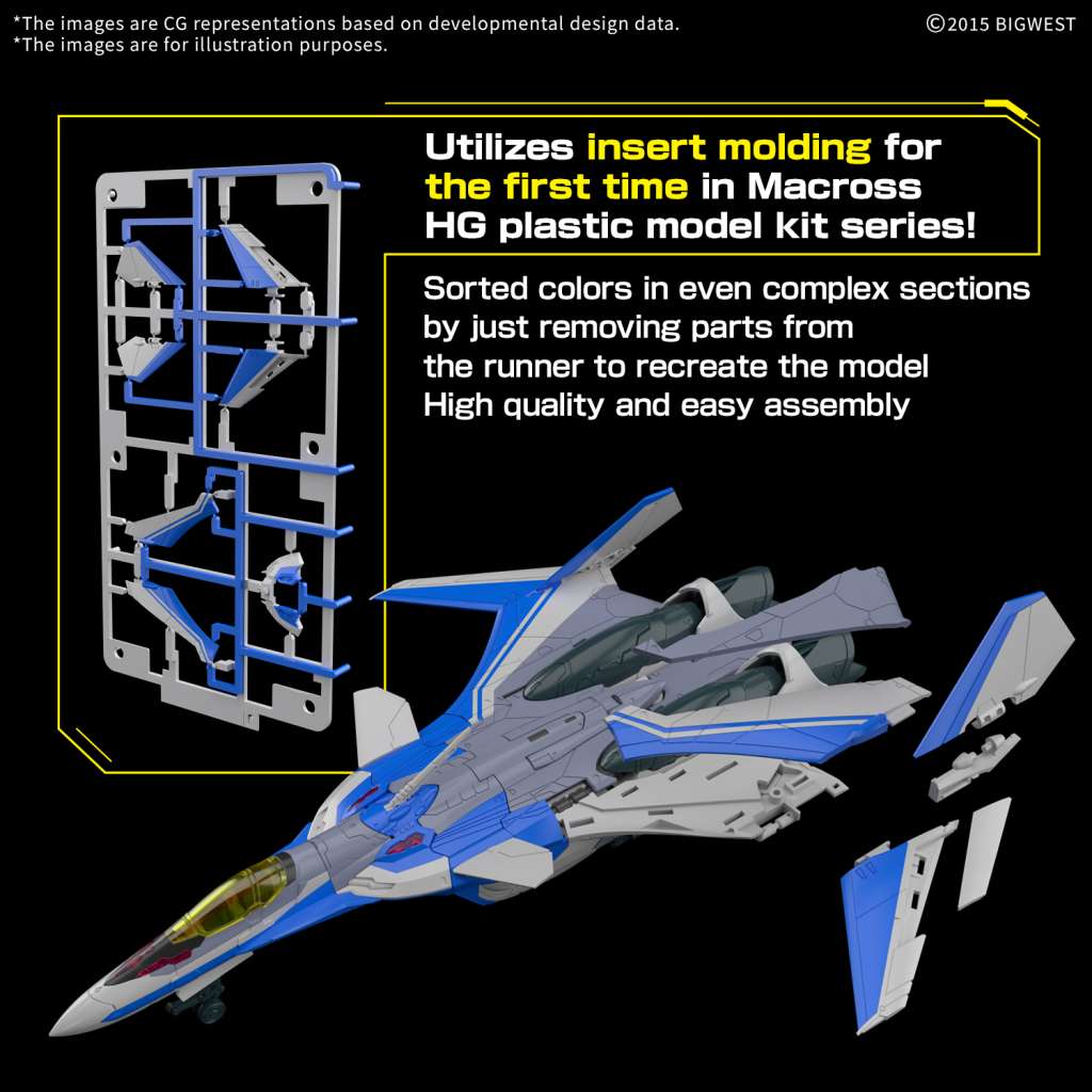 MK HG 1/100 Macross - VF - 31J Siegfried Hayate Use Deluxe Set - MEKA NEKO