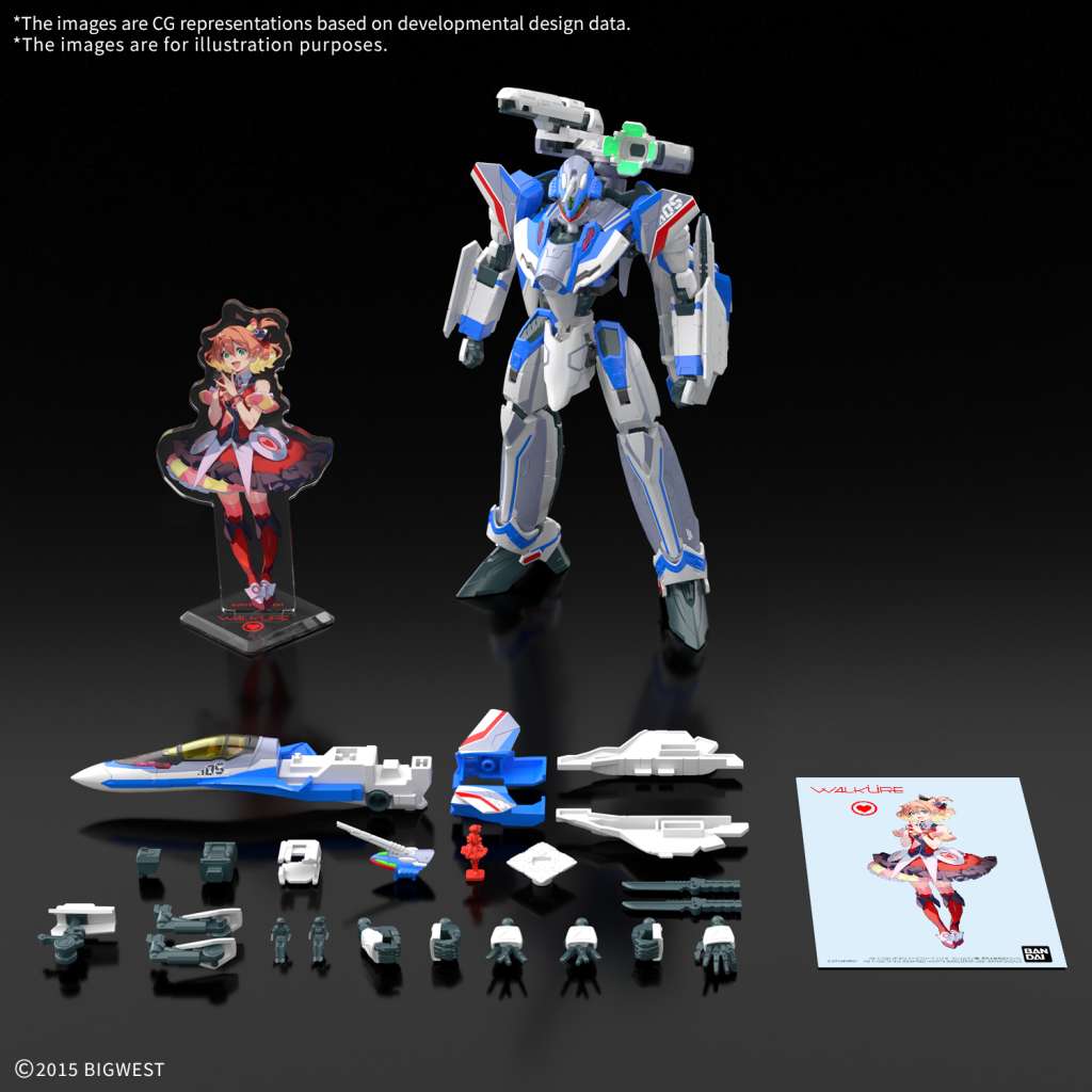 MK HG 1/100 Macross - VF - 31J Siegfried Hayate Use Deluxe Set - MEKA NEKO