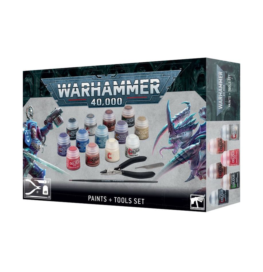 Warhammer 40K - Paints + Tools Set - MEKA NEKO