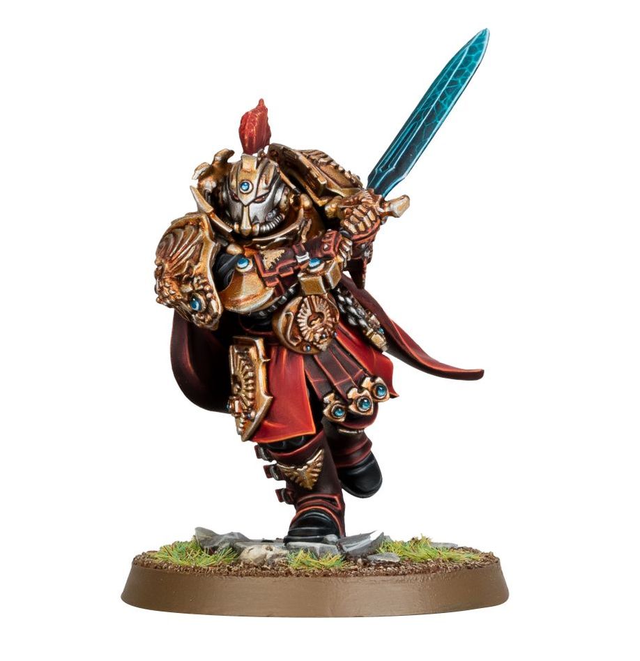 Warhammer 40000 Adeptus Custodes Champion des Lames contenu de la boîte - Games Workshop - Meka Neko