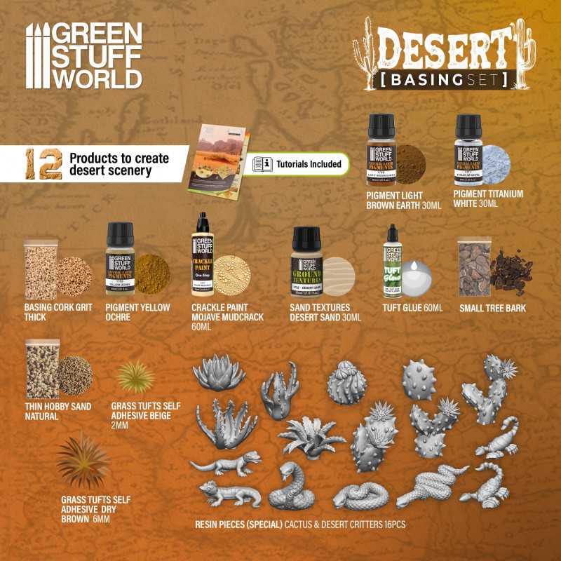 Green Stuff World - Kit de Soclage : Désertique - MEKA NEKO