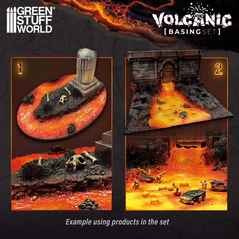 Green Stuff World - Kit de Soclage : Volcanique - MEKA NEKO