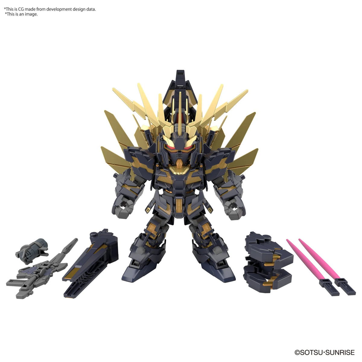 GUNDAM - SD Gundam Cross Silhouette Unicorn 02 Banshee & Norn Parts - MEKA NEKO