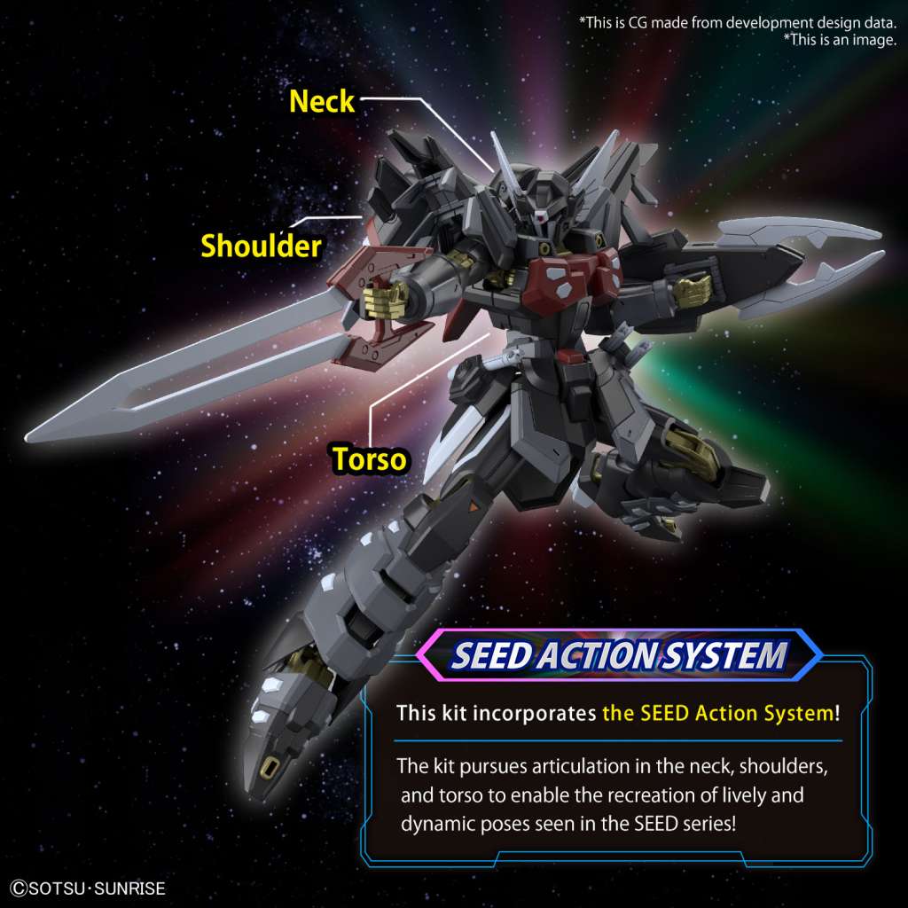 Gunpla HG 1/144 - Gundam Black Knight Squad SHI - VE. A - MEKA NEKO