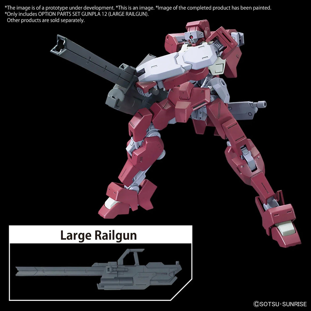 Gunpla HG 1/144 - Option Parts Set Gunpla 12 Large Railgun - MEKA NEKO