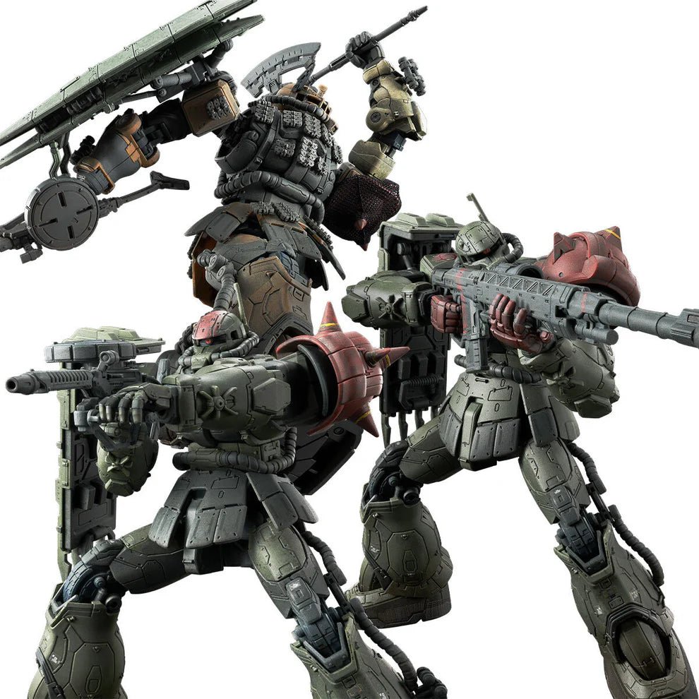 Gunpla HG 1/144 - Zaku Ⅱ F Type CHUBS & KALE + Zaku Ⅱ (Unidentified Type) SOLARI Custom Parts Set (RFV) - MEKA NEKO