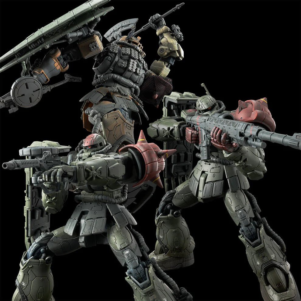 Gunpla HG 1/144 - Zaku Ⅱ F Type CHUBS & KALE + Zaku Ⅱ (Unidentified Type) SOLARI Custom Parts Set (RFV) - MEKA NEKO