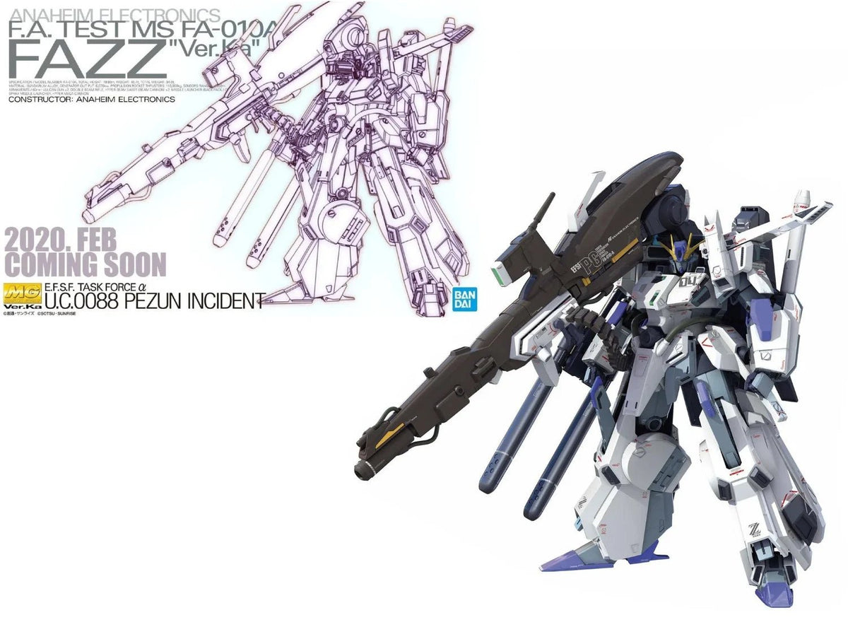 Gunpla MG 1/100 - Fazz Ver.Ka FA - 010 - MEKA NEKO