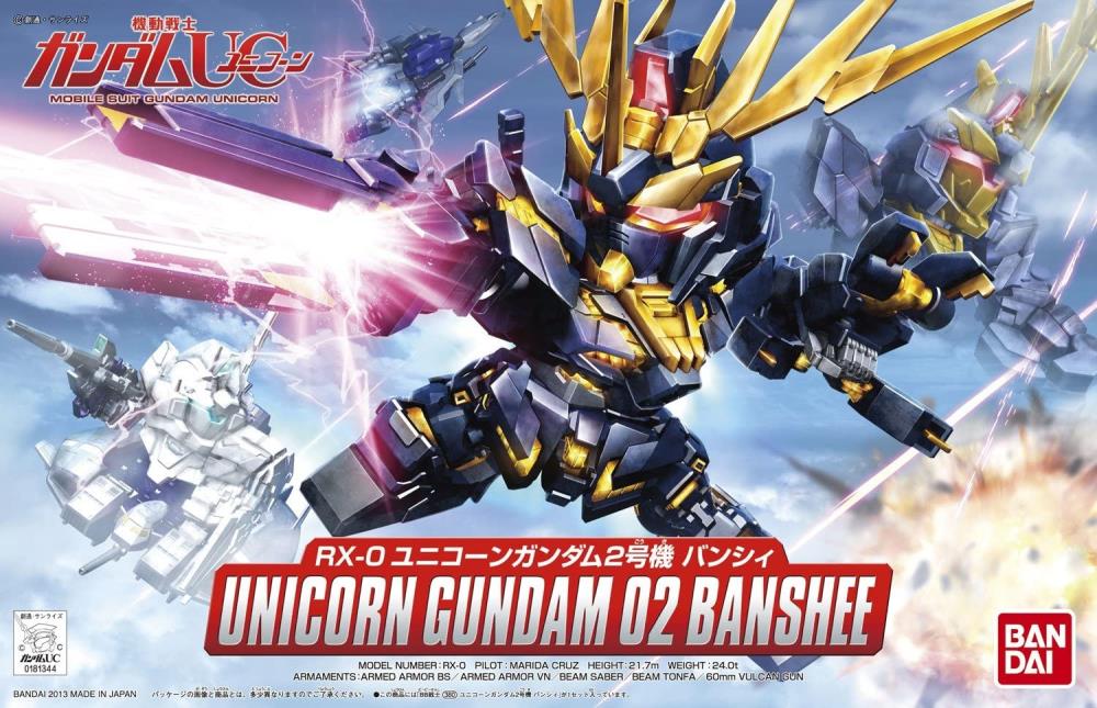 Gunpla SD - BB 380 Gundam Unicorn 2 Banshee - MEKA NEKO