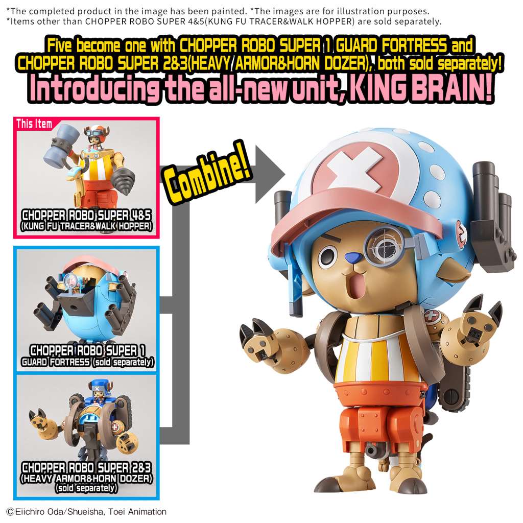 MK One Piece : Chopper Robo Super 4&5 Kung Fu Tracer & Walk Hopper [PRÉCOMMANDE] - MEKA NEKO