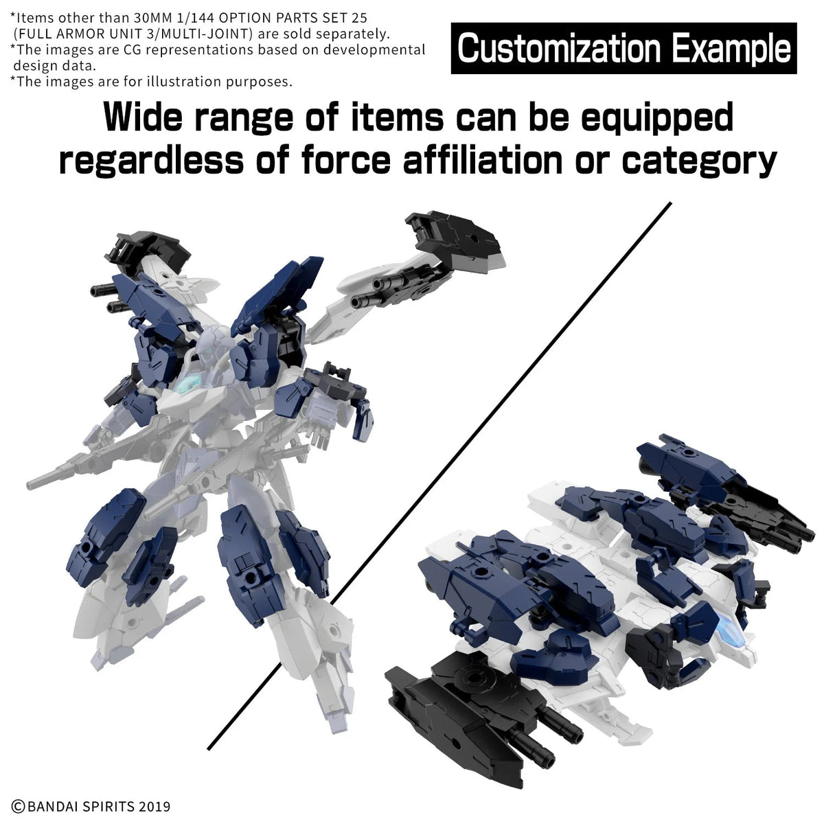 Model Kit 30 Minutes Missions - 1/144 Opt Part Set 25 (Full Armor Unit 3/Multi-Joint) (PRÉCOMMANDE) - MEKA NEKO