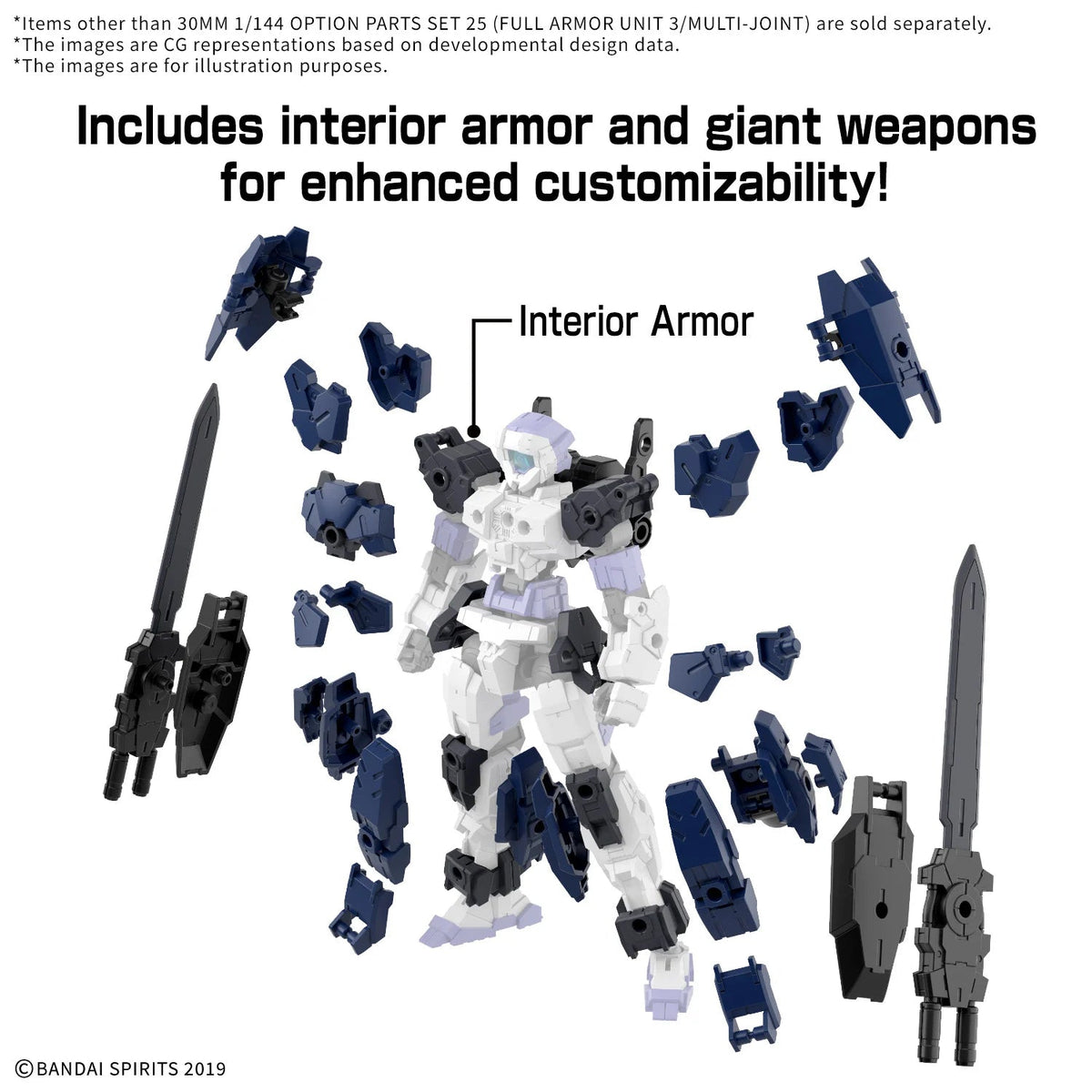Model Kit 30 Minutes Missions - 1/144 Opt Part Set 25 (Full Armor Unit 3/Multi-Joint) (PRÉCOMMANDE) - MEKA NEKO