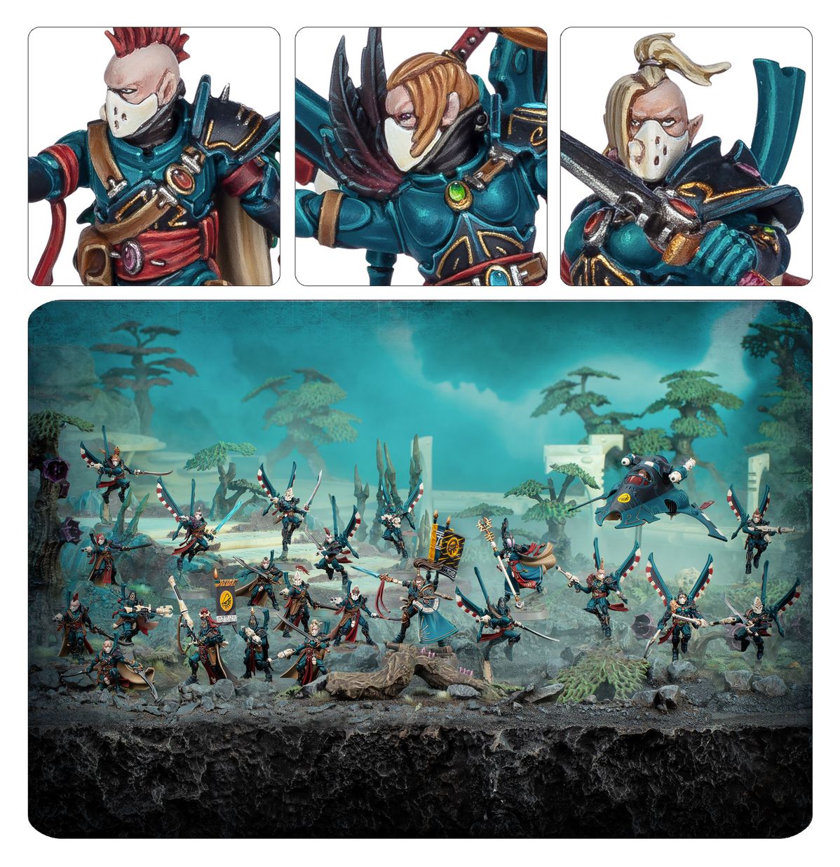 Warhammer 40K - Bataillon Aeldari corsairs Eldritch Raiders - MEKA NEKO