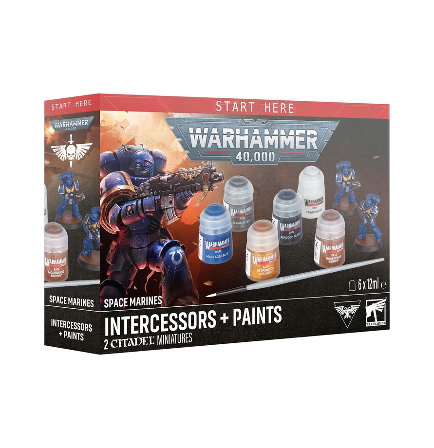 Warhammer 40K - Space Marines: Intercessors + Set de Peinture - MEKA NEKO