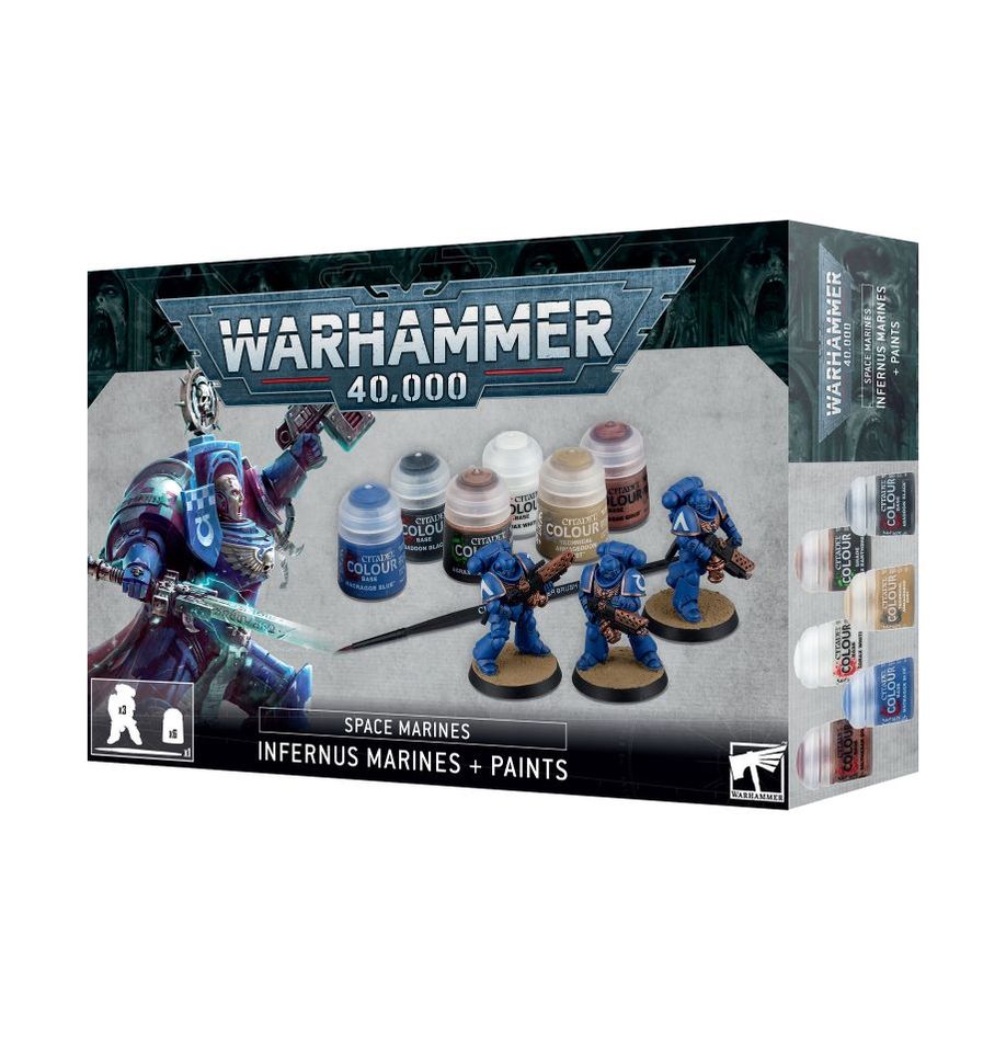 Warhammer 40K - Space Marines: Marines Infernus + Set de Peinture - MEKA NEKO
